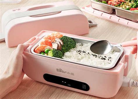 lunch box with electric heater|lunch box that heats up food.